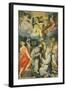 Altarpiece Depicting the Saints Baptist, Francis, Bernard and Paul in Ecstasy-Andrea Lilio-Framed Giclee Print