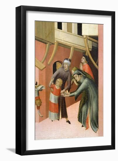 Altarpiece Entitled Blessed Agostino Novello and Stories of His Life-Simone Martini-Framed Giclee Print