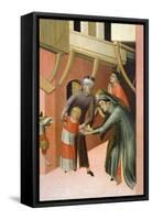 Altarpiece Entitled Blessed Agostino Novello and Stories of His Life-Simone Martini-Framed Stretched Canvas