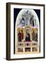 Altarpiece, Madonna and Child with Saints, Miracles of St. Anthony, St. Francis and St. Elizabeth-Piero della Francesca-Framed Giclee Print