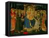 Altarpiece of Saint Jerome: Madonna and Child Enthroned with Saints-Zanobi Di Benedetto Strozzi-Framed Stretched Canvas