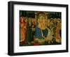 Altarpiece of Saint Jerome: Madonna and Child Enthroned with Saints-Zanobi Di Benedetto Strozzi-Framed Art Print