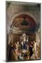 Altarpiece of Saint Job: Virgin and Child with Six Saints and Musicians Angels (Tempera on Panel, C-Giovanni Bellini-Mounted Giclee Print