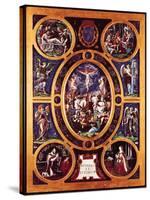 Altarpiece of Sainte-Chapelle, the Crucifixion, Enamelled by Leonard Limosin (1505-76) 1553-Nicolò dell' Abate-Stretched Canvas