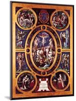 Altarpiece of Sainte-Chapelle, the Crucifixion, Enamelled by Leonard Limosin (1505-76) 1553-Nicolò dell' Abate-Mounted Giclee Print