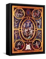 Altarpiece of Sainte-Chapelle, the Crucifixion, Enamelled by Leonard Limosin (1505-76) 1553-Nicolò dell' Abate-Framed Stretched Canvas