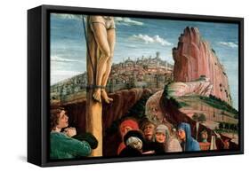 Altarpiece of San Zeno: Crucifixion. Detail. 1459-1460 (Tempera on Canvas)-Andrea Mantegna-Framed Stretched Canvas