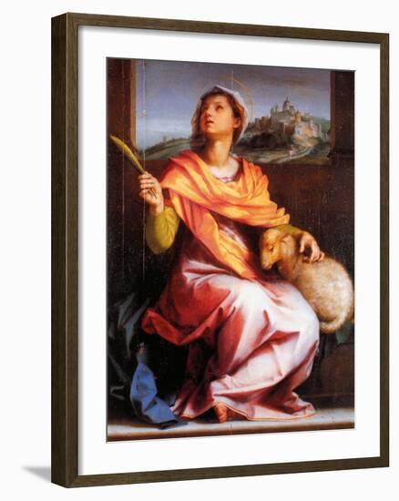 Altarpiece of St Agnes-null-Framed Giclee Print