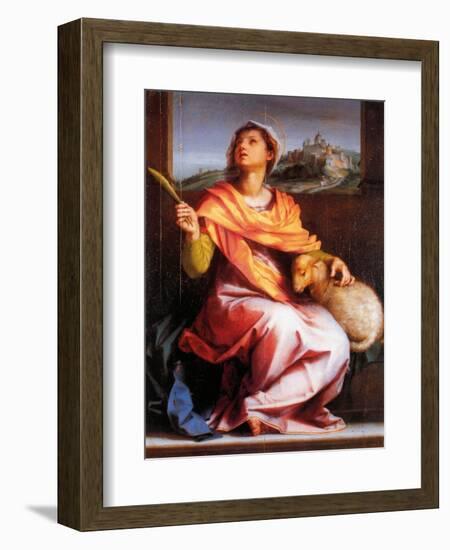 Altarpiece of St. Agnes-Andrea del Sarto-Framed Art Print