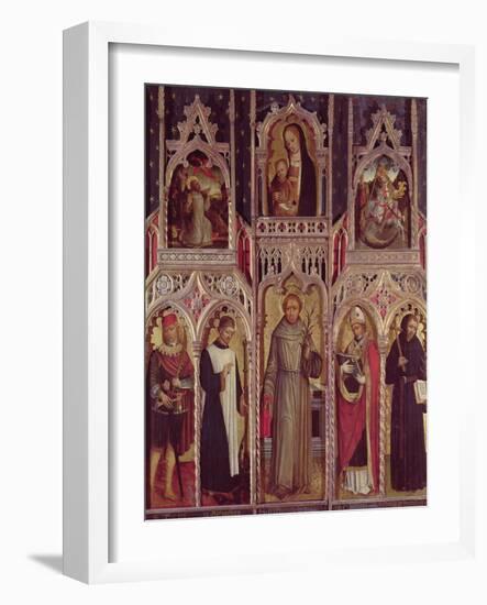 Altarpiece of St. Anthony-Ludovico Brea-Framed Giclee Print