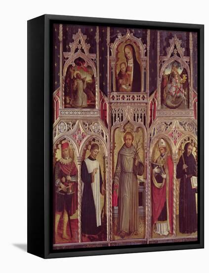 Altarpiece of St. Anthony-Ludovico Brea-Framed Stretched Canvas