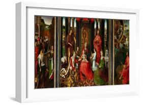 Altarpiece of St. John the Baptist and St. John the Evangelist, 1474-79-Hans Memling-Framed Giclee Print