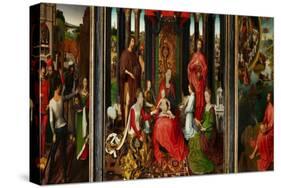 Altarpiece of St. John the Baptist and St. John the Evangelist, 1474-79-Hans Memling-Stretched Canvas