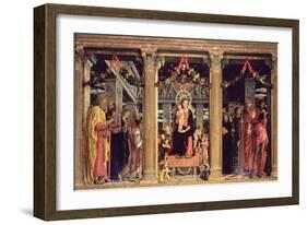 Altarpiece of St. Zeno of Verona, 1456-60-Andrea Mantegna-Framed Giclee Print