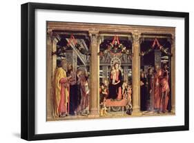 Altarpiece of St. Zeno of Verona, 1456-60-Andrea Mantegna-Framed Giclee Print