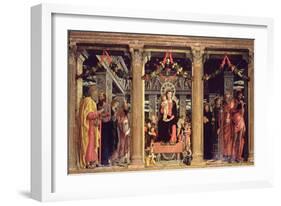 Altarpiece of St. Zeno of Verona, 1456-60-Andrea Mantegna-Framed Giclee Print