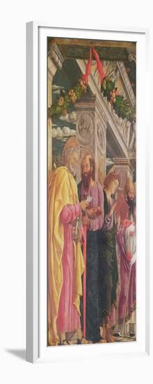 Altarpiece of St. Zeno of Verona, Left Panel Showing St. Peter, St. Paul and St. John, 1456-60-Andrea Mantegna-Framed Giclee Print