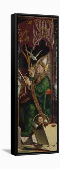 Altarpiece of the Four Latin Doctors, about 1480. Right Panel, Inner Part, St. Ambrose-Michael Pacher-Framed Stretched Canvas
