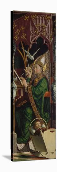 Altarpiece of the Four Latin Doctors, about 1480. Right Panel, Inner Part, St. Ambrose-Michael Pacher-Stretched Canvas