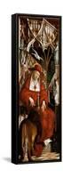 Altarpiece of the Four Latin Doctors. Left Panel, Inner Part: St. Jerome-Michael Pacher-Framed Stretched Canvas