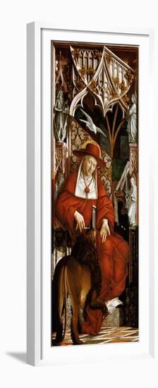 Altarpiece of the Four Latin Doctors. Left Panel, Inner Part: St. Jerome-Michael Pacher-Framed Premium Giclee Print