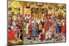 Altarpiece of the Seven Joys of the Virgin, of the Adoration of the Magi-Master of the Holy Family-Mounted Giclee Print