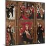 Altarpiece of the Virgin, Saint Augustine and Saint Nicholas of Tolentino, 1462-Antoine de Lonhy-Mounted Giclee Print