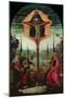 Altarpiece: the Trinity, the Virgin, Saint John and Donors, C. 1480-Jacopo Del Sellaio-Mounted Giclee Print