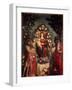 Altarpiece Trivulzio: the Holy Conversation. the Virgin and Christ, Surrounded by St.John the Bapti-Andrea Mantegna-Framed Giclee Print