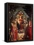 Altarpiece Trivulzio: the Holy Conversation. the Virgin and Christ, Surrounded by St.John the Bapti-Andrea Mantegna-Framed Stretched Canvas
