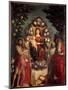 Altarpiece Trivulzio: the Holy Conversation. the Virgin and Christ, Surrounded by St.John the Bapti-Andrea Mantegna-Mounted Giclee Print