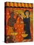 Altarpiece with Angel and Devil-Master of Soriguerola-Stretched Canvas