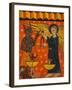 Altarpiece with Angel and Devil-Master of Soriguerola-Framed Giclee Print