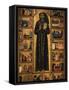 Altarpiece with Life of Saint Francis of Assisi-Tuscan School-Framed Stretched Canvas