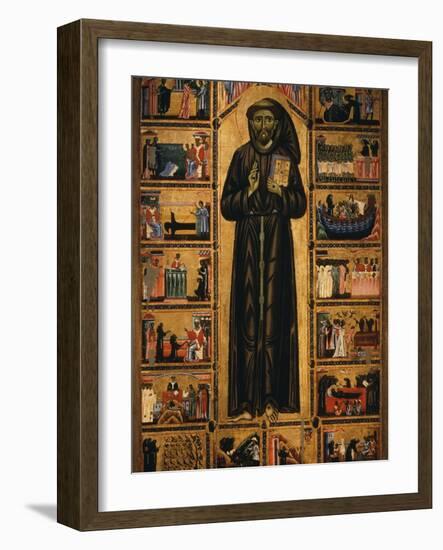 Altarpiece with Life of Saint Francis of Assisi-Tuscan School-Framed Photographic Print
