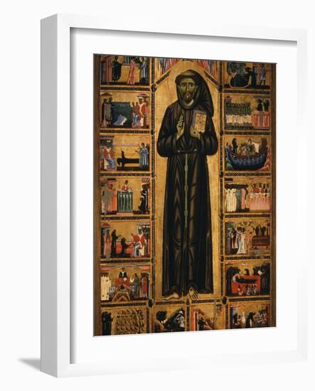 Altarpiece with Life of Saint Francis of Assisi-Tuscan School-Framed Photographic Print