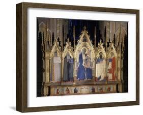 Altarpiece with Madonna and Saints, 14th Century-null-Framed Giclee Print