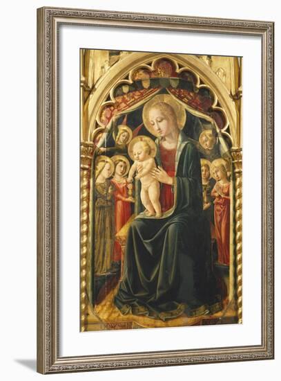 Altarpiece with Madonna with Child-null-Framed Giclee Print