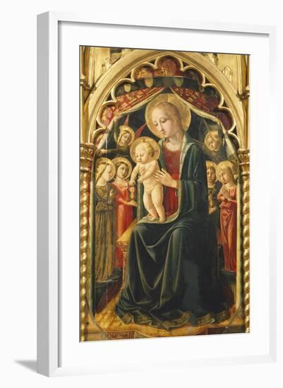 Altarpiece with Madonna with Child-null-Framed Giclee Print