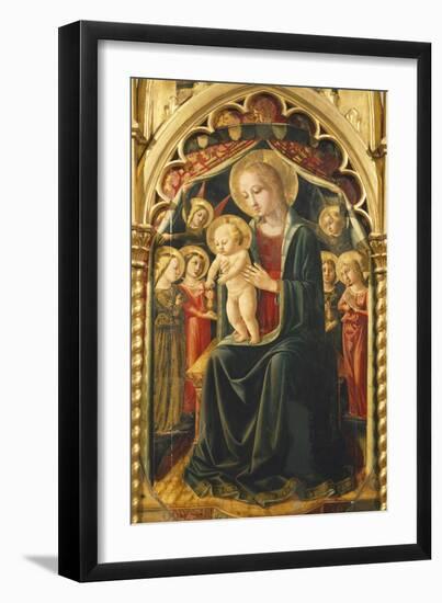 Altarpiece with Madonna with Child-null-Framed Giclee Print