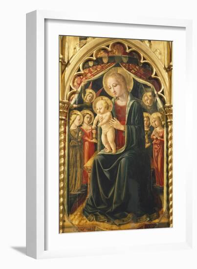 Altarpiece with Madonna with Child-null-Framed Giclee Print