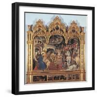 Altarpiece with the Adoration of the Magi-Gentile di Niccol (Fabriano)-Framed Giclee Print