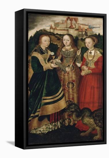 Altarpiece with the Martyrdom of Saint Catharine, Right Wing-Lucas Cranach the Elder-Framed Stretched Canvas