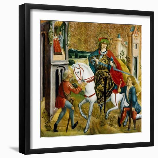 Altartafel Unbekannter Herkunft. Der Hl. Martin Und Der Bettler-Hungarian Master-Framed Giclee Print