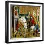 Altartafel Unbekannter Herkunft. Der Hl. Martin Und Der Bettler-Hungarian Master-Framed Giclee Print