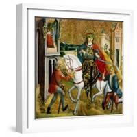 Altartafel Unbekannter Herkunft. Der Hl. Martin Und Der Bettler-Hungarian Master-Framed Giclee Print