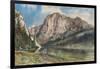 Altaussee Lake and Face of Mount Trissel, 1859-Rudolf von Alt-Framed Giclee Print