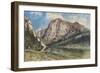 Altaussee Lake and Face of Mount Trissel, 1859-Rudolf von Alt-Framed Giclee Print