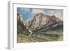 Altaussee Lake and Face of Mount Trissel, 1859-Rudolf von Alt-Framed Giclee Print