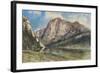 Altaussee Lake and Face of Mount Trissel, 1859-Rudolf von Alt-Framed Giclee Print